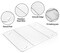 Stainless Steel Baking Sheet Tray Cooling Rack with Silicone Baking Mat Set, Cookie Pan with Cooling Rack, Set of 9 (3 Sheets + 3 Racks + 3 Mats), 10/12/16 Inch, Easy Clean